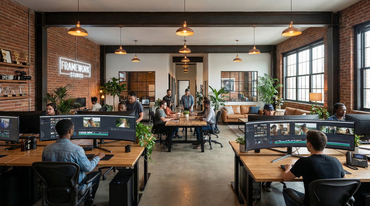 母狗影视传媒公司办公环境